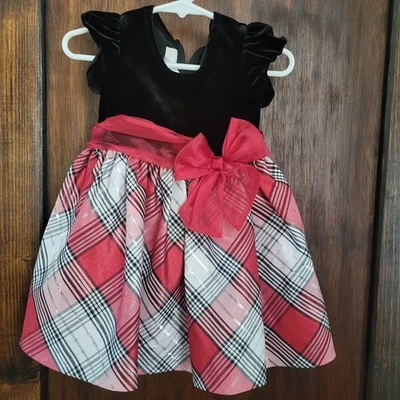 Girls Holiday Dress Sz 18m By Bonnie Baby - Image 1 of 3