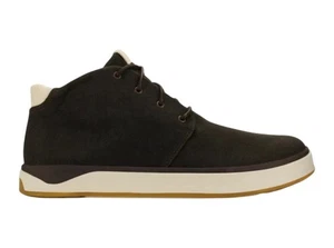 Olukai Papaku Chukka Boots Mens 10 Darkwood Brown Canvas Shoes 10539-6363 BNWT! - Picture 1 of 5