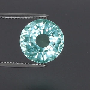 Flawless Natural Green Tourmaline 5.20 CT Round Cut Crystal Loose Gemstone - Picture 1 of 5