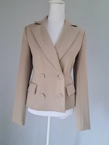 Jules & Leopold Sz S/4/6 Knit 4 Button Blazer Jacket Double Breasted Lined - Picture 1 of 8