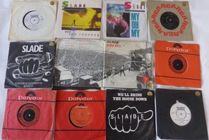 Lot: 11 X 7"  SLADE VINYL- Run Runaway/My Oh My/Lock Up Your Daughters/Ruby Red. - Picture 1 of 12