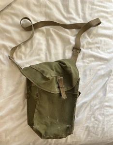 Original WW2 British Army Assault Gas Mask Bag Dated September 1943 - Picture 1 of 7