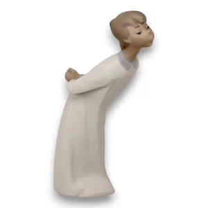 Estatuilla Niño Beso Nao de Lladro Acabado Mate Hecha a Mano España De Colección Años 80 - Imagen 1 de 5