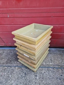 Job Lot Of 7 Vintage Plastic Unit / Storage, Used School Furniture, 20th Century - Picture 1 of 8