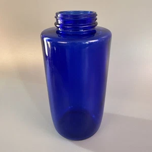 Vt Glass Bottle Cobalt Blue Apothecary Pharmacy Jar embossed M & Number - Picture 1 of 9