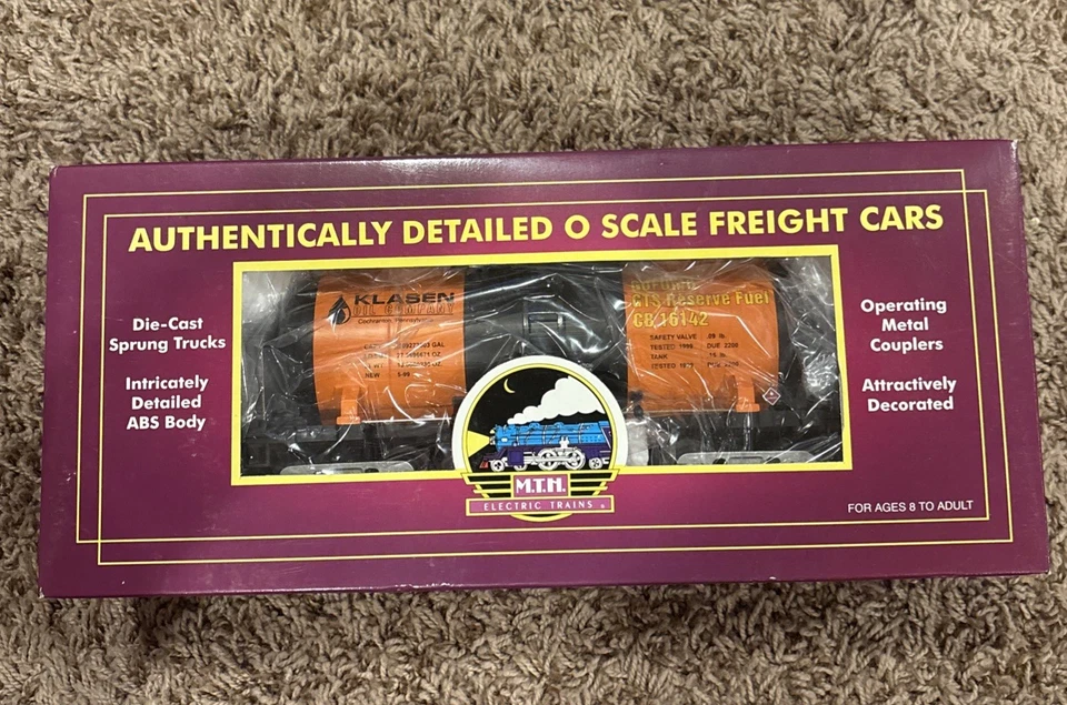 MTH Premier Klasen Oil  Big Mo 8000 Gallon Tank Car 20-96018 Uncataloged NIB - Image 1 of 1