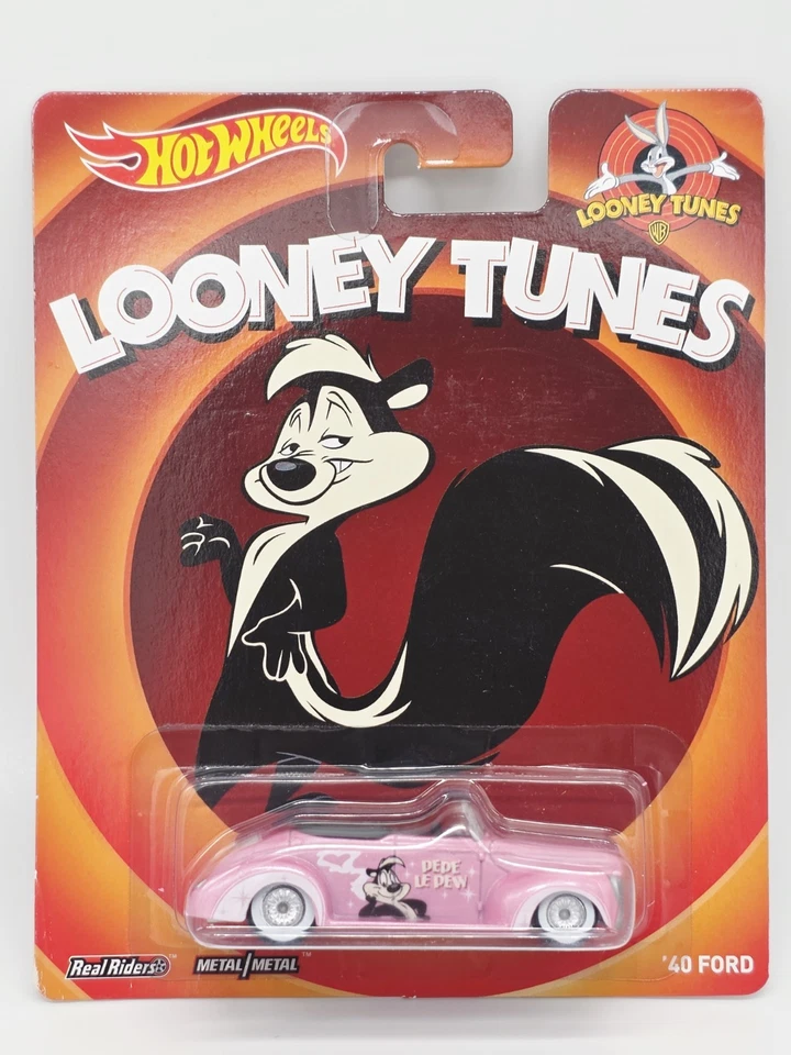 Mattel Hot Wheels BDR81 - 1:64 Pop Culture Looney Tunes - Pepé Le Pew - Ford '40 Foto 1 de 4