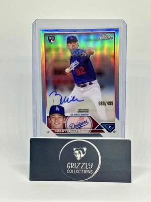 2023 Topps Chrome Update  Rookie Autos #RA-BM Refractor 89/499 - Bobby Miller - Image 1 of 2