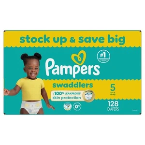 Pampers Swaddlers Active Baby Diapers - Size 5 - 128ct - Picture 1 of 10