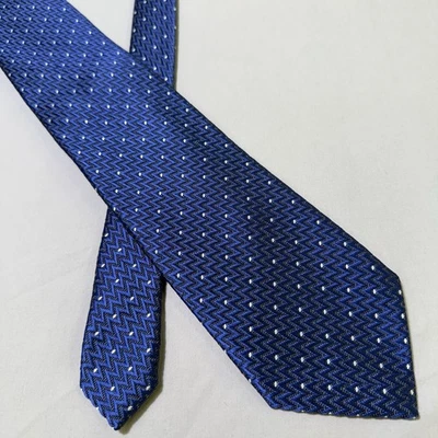 Corbata TOM FORD 100 % seda jacquard azul hecha en Italia 3,5” X 60” corbata de diseño Foto 1 de 4