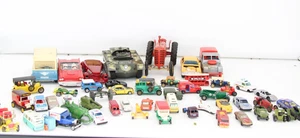 F x56 Vintage Loose Diecast Vehicles Inc. Military Tank, Massey-Harris Tractor - Picture 1 of 19