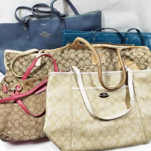 Coach Leather Hand Bag 6 piece set / 579625 - Picture 1 of 9