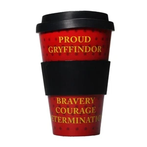 410221 HARRY POTTER PROUD GRYFFINDOR 400ML TRAVEL MUG COFFEE MUG TEA CUP - Picture 1 of 4
