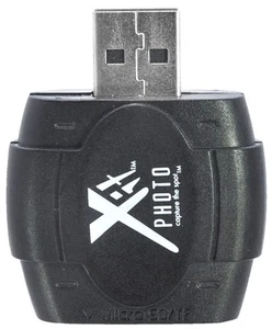 XIT High Speed Secure Digital USB /SDHC/Micro SD Card Reader/Writer - Picture 1 of 2