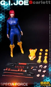 BBK BBK013 1/6 GIJOE Redhead Girl Scarlett Female Action Figure Collection Doll - Picture 1 of 17
