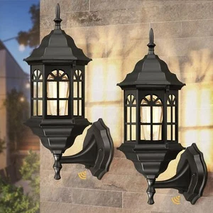 Dusk to Dawn Outdoor Wall Porch Lights 2-Pack, 17'' Large Waterproof Exterior... - Picture 1 of 9