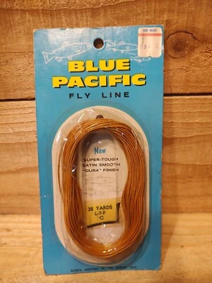 Vintage Blue Pacific Fly Line L-7-F. C Foto 1 de 4