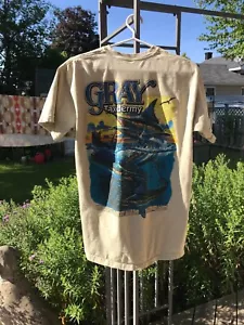 Gray Marine Taxidermy Swordfish Fishing Mens Medium Graphic Double Sided T Shirt - Foto 1 di 7