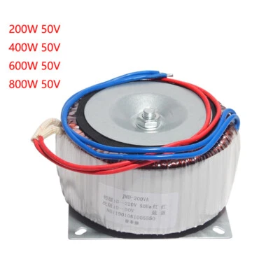 200W/400W/600W/800W 220V To 50VAC  Driver Toroidal Transformer 0-220V 0-50V New - Image 1 of 4