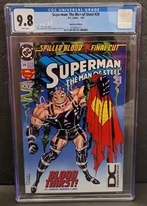 SUPERMAN MAN OF STEEL #29 (1/94) ~ CGC 9.8 ~ WP ~ VARIANTE LOGOTIPO DEL UNIVERSO DC - Imagen 1 de 3