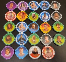 LOT Of 24 2011 WWE Topps Power Chipz  Piper Cody HBK Daniel Bryan Drew Kane++ 