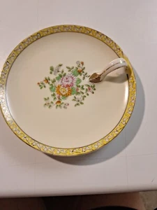 Vintage Noritake Handpainted Plate with Finger Handle 5.5" Very Nice Condition. - Picture 1 of 4