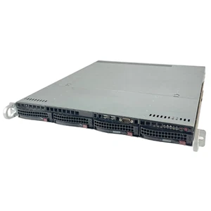 Châssis serveur Supermicro CSE-813M 1U BPN-SAS815TQ 2x 400W PWS-406P-1R PSU - Photo 1/8