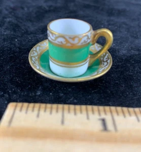 Vintage Miniature Royal Staffordshire - Coffee Can Cup & Saucer - Dollhouse 1:12 - Picture 1 of 5