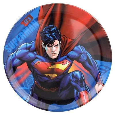R SQUARED ZRIKE Warner Bros. Superman Character Plates Multicolor Set Of 4 DC Comics Heroe Movie