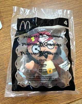 2006 McDONALD'S PIRATES OF THE CARIBBEAN PIRATE #4 PLUSH TOY - Image 1 of 2