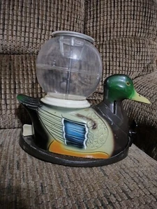 Macchina per caramelle vintage Mallard Duck Gumball carosello industrie - Foto 1 di 11