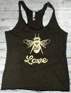 Bee Love Graphic Tri-Blend Racerback Tank Top Damen Large L leicht  - Bild 1 von 4