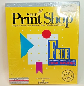 The New Print Shop Creative Workshop Series IBM Tandy Hard Disks Broderbund 1989 - Picture 1 of 7