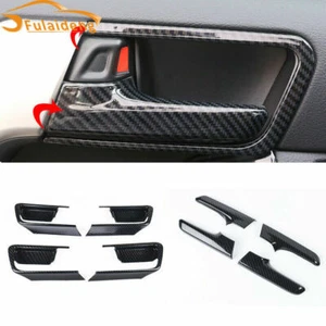 For Toyota Prado FJ150 2010-2021 Carbon Fiber ABS Inner Door Handle Frame Trim*8 - Picture 1 of 6