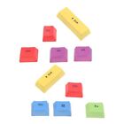 10Pcs Pbt Keycaps Colorful Sturdy Durable Wearproof Anti Fatigue Comfortable Gdb