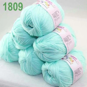 Sale lot 6 Skeins x50g Cashmere Silk Wool Children Hand Knitting Crochet Yarn 09 - Picture 1 of 4