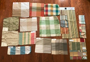 TAFFARD, DEDAR, INTERIALS, AVON 24 pcs Mixed Lot Silk Fabric Samples - Picture 1 of 7