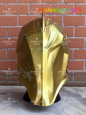 Black Adam Doctor Fate Cosplay Helmet FRP Mask Props Decoration Gift Gold Mask - Image 1 of 4