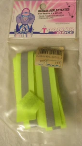 Bande strisce riflettenti night velcro braccia gambe cycling sport ciclism corsa - Foto 1 di 1