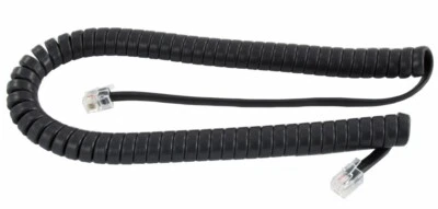 NEC DTZ-24D-3 (BK) TEL DZV(XD)W-3Y BK 650004 9FT Phone Handset Curly Cord Black - Image 1 of 3