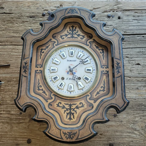 Antique Napoleon III, French Wall clock, 19th CENTURY Untested Cover