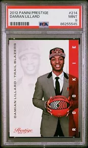 Panini Prestige #214 2012 Damian Lillard PSA 9 novato - Imagen 1 de 2