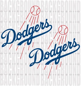 2 Los Angeles Dodgers Cornhole Aufkleber GROSS 11x11,5" Sitzsack werfen Baggo - Bild 1 von 3