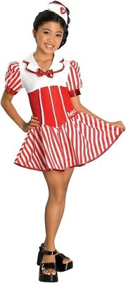 Enfermera Bratz Rojo Caramelo Striper Disfraz Elegante Halloween Niño Foto 1 de 2