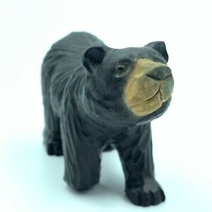Hand Carved Wood Wooden Bear Figurine 5"  Wood Statue Room Decor Zoo animals