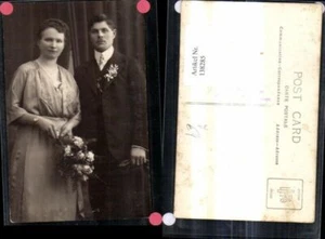 138285,Foto Ak Brautpaar Frau Kleid Blumen Strauß pub Paul Ratschiller Meran  - Bild 1 von 1