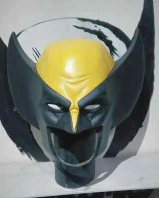 Wolverine V6 Mask Latex Cowl Cosplay Costume Prop Adult Size - Image 1 of 4