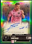 Messi 2023 Topps MLS Chrome On-Card Auto /99 Neon Green Refractor Parallel