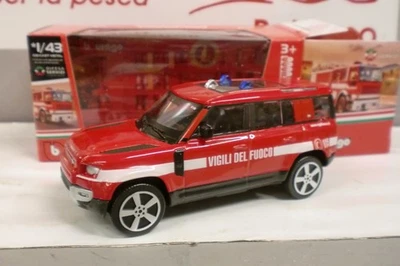 BURAGO 1/43 - LAND ROVER DEFENDER  - VIGILI DEL FUOCO - Immagine 1 di 2