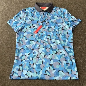 Redvanly Poloshirt Herren Gr. M Blau Octavia Abstract Golf Performance UPF Stretch - Bild 1 von 11